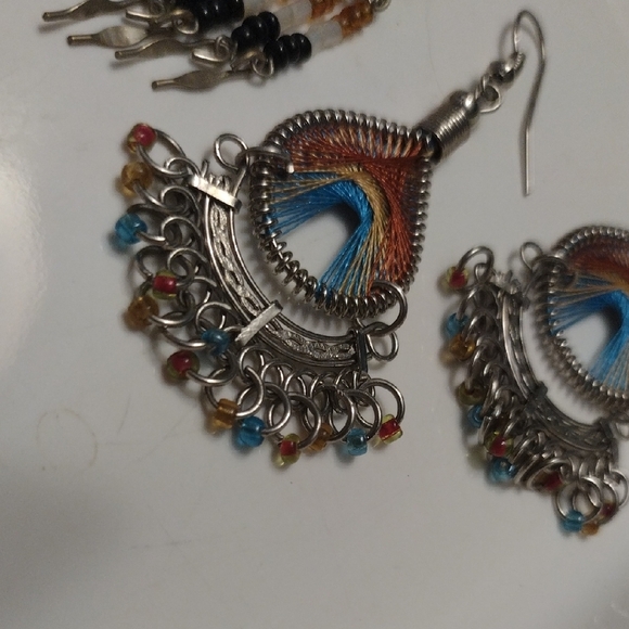Bohemian And Dreamcatcher Beaded Earrings Set - Picture 4 of 8